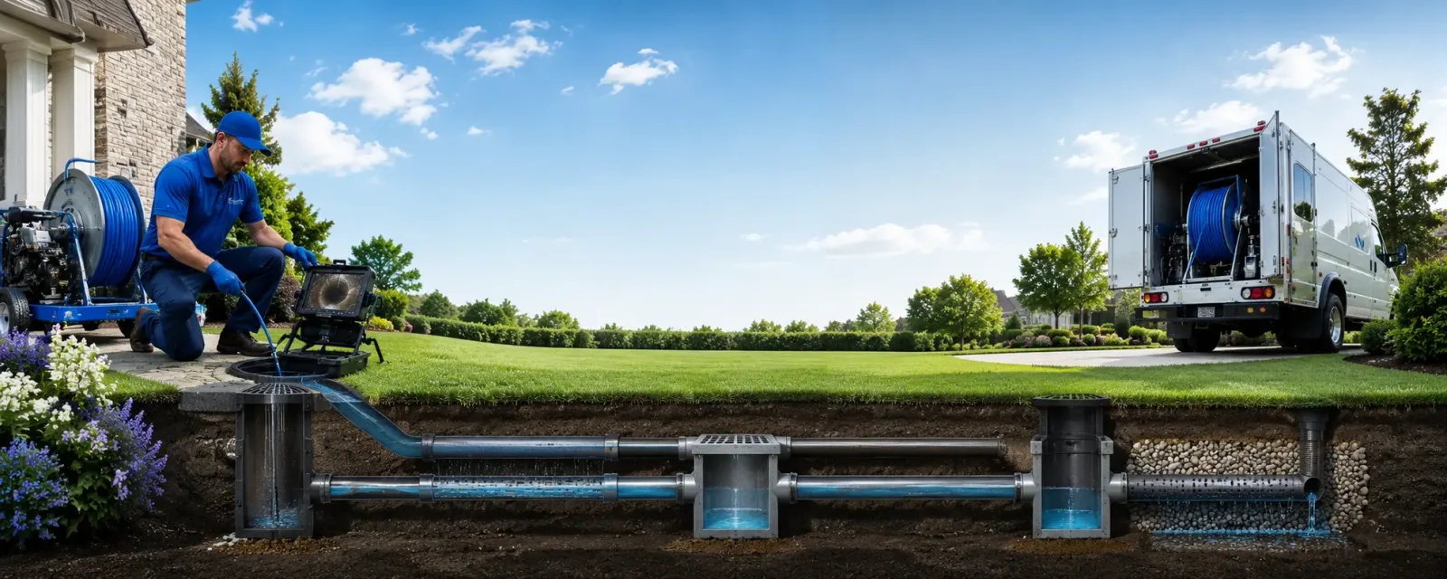 Outdoor drain cleaning information for Inkster, MI